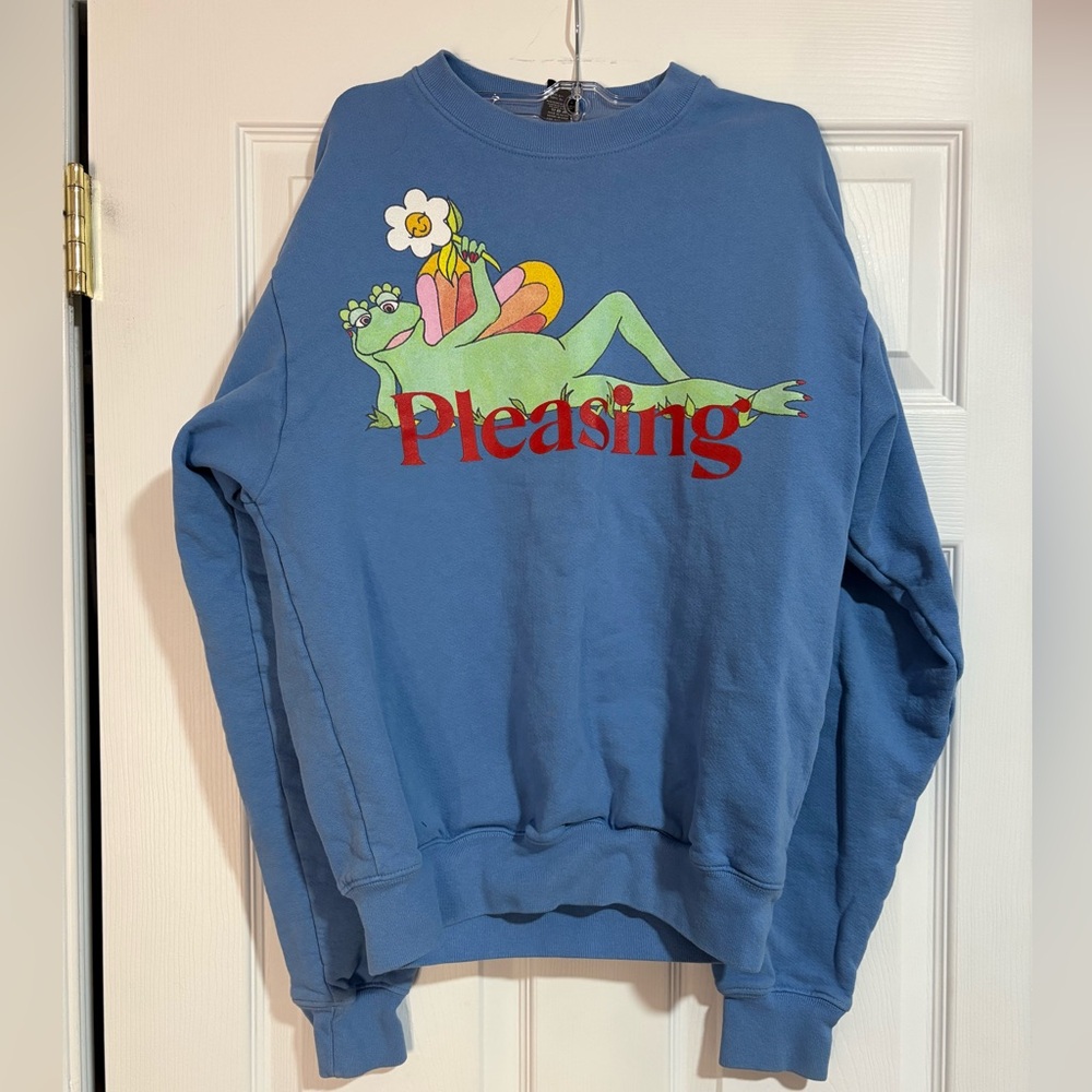 Original Blue Pleasing by Harry Styles Women's Crew Neck Sweater